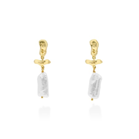 Pendientes Plata con Perlas Barrocas