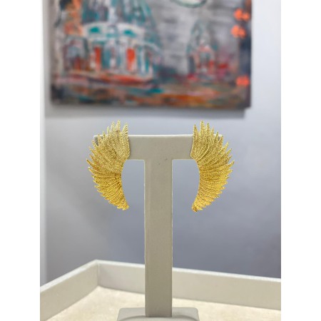 Pendientes Plata Chapada Alas