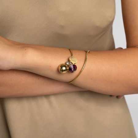 Pulsera Bronce Burbujas Tanzanita Sint