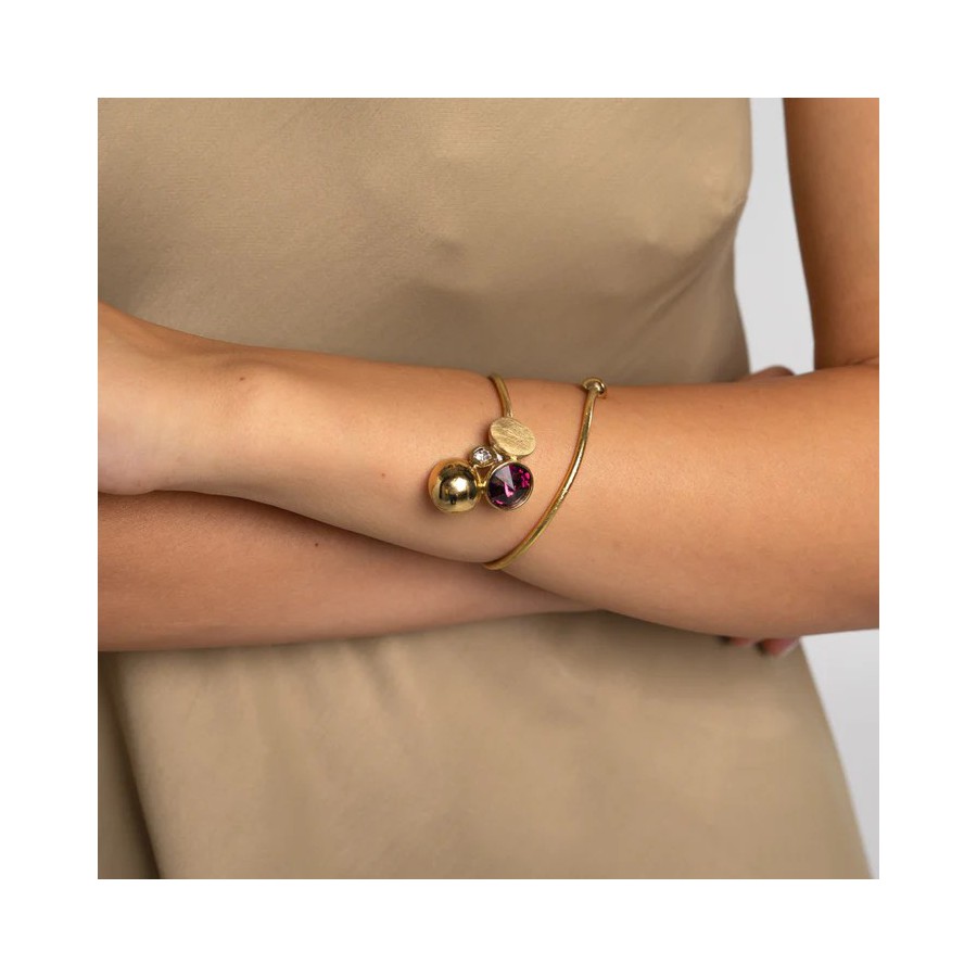 Pulsera Bronce Burbujas Tanzanita Sint