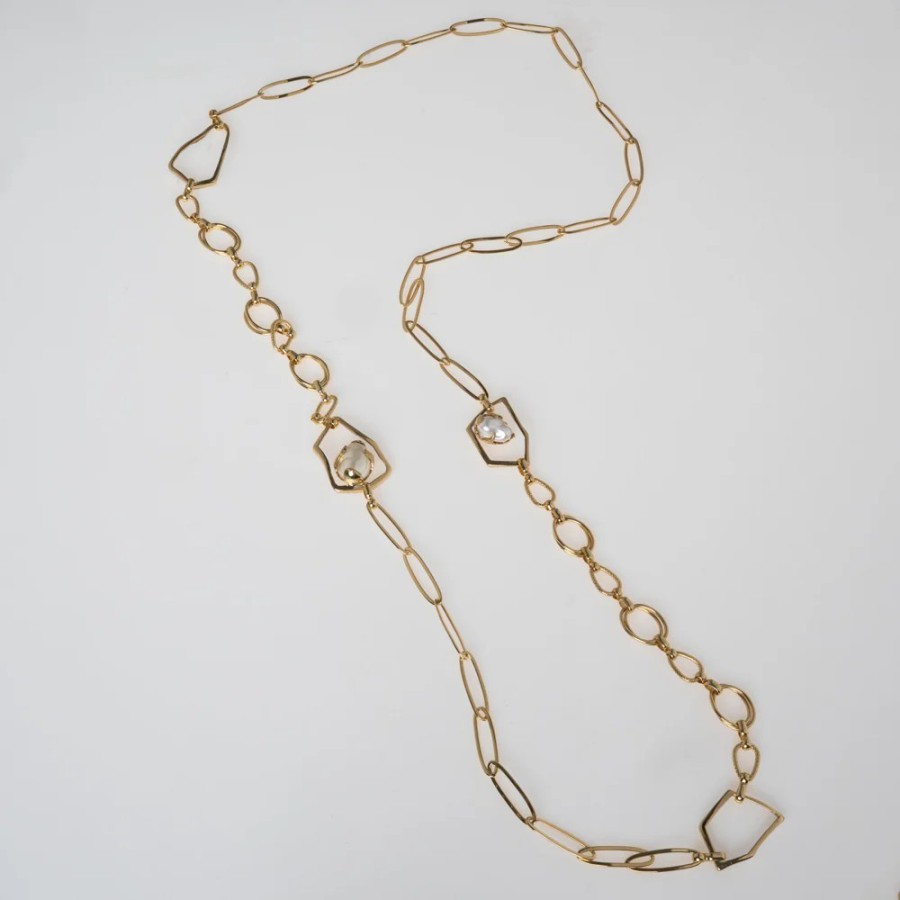 Collar Bronce Chanel Perlas