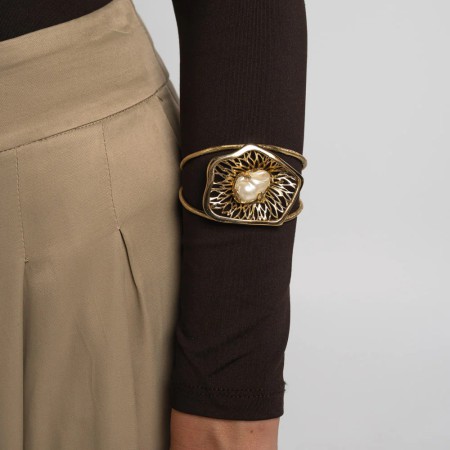 Brazalete Bronce Opal Perla