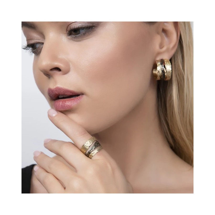 Anillo Bronce 3 Líneas