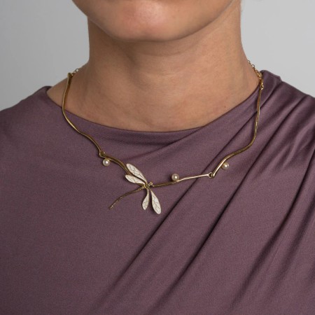 Collar Bronce Libélula