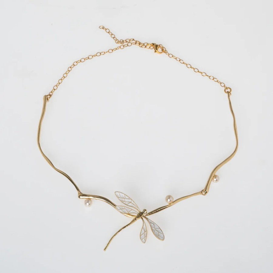 Collar Bronce Libélula