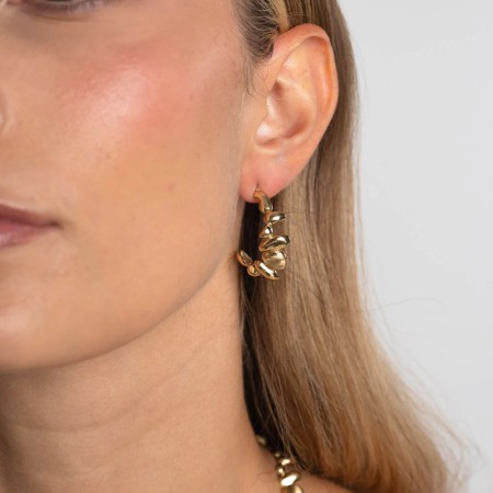 Aros Bronce Burbujas