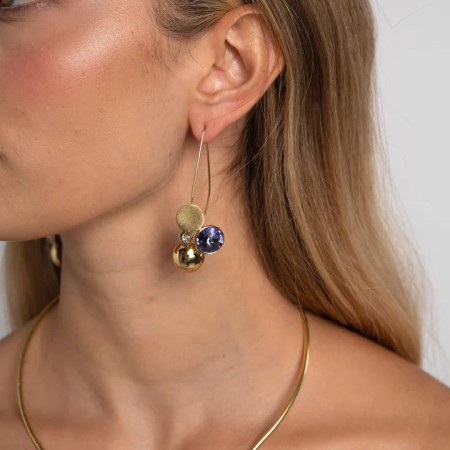 Pendientes Bronce Velvet CristaL