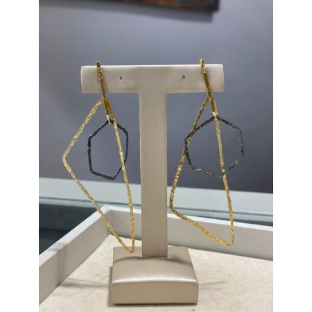 Pendientes Plata Chapada Triángulo