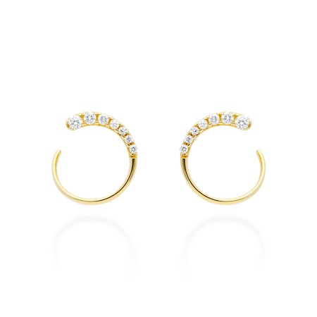 Pendientes Oro Y Diamantes