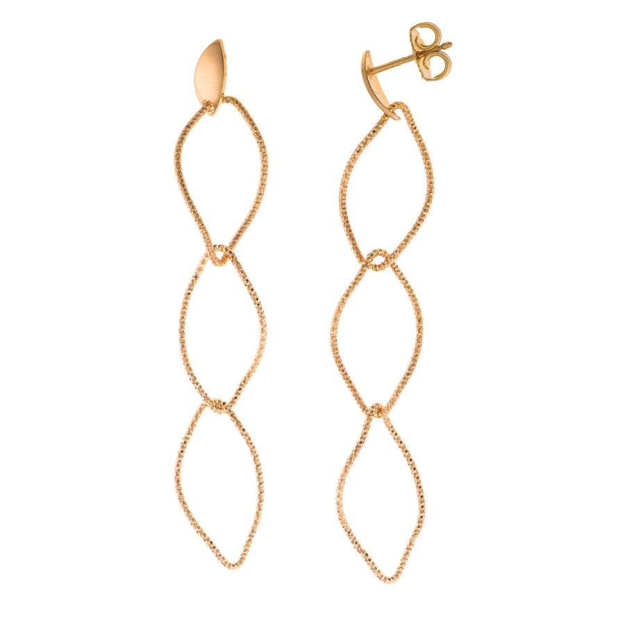 Pendientes Plata Chapada Óvalos