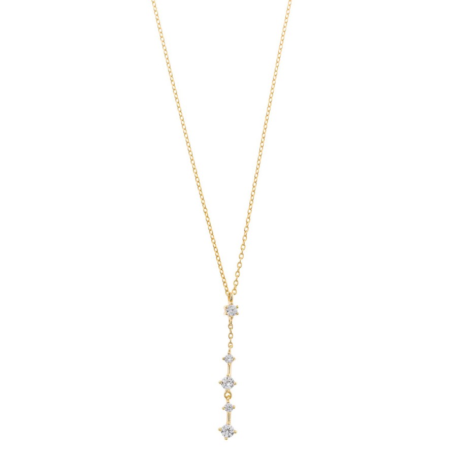 Colgante Plata Chapada Línea Circonitas