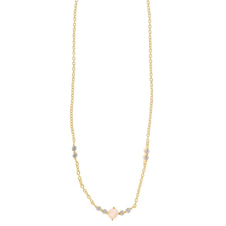 Collar Plata Chapada y Piedra Luna