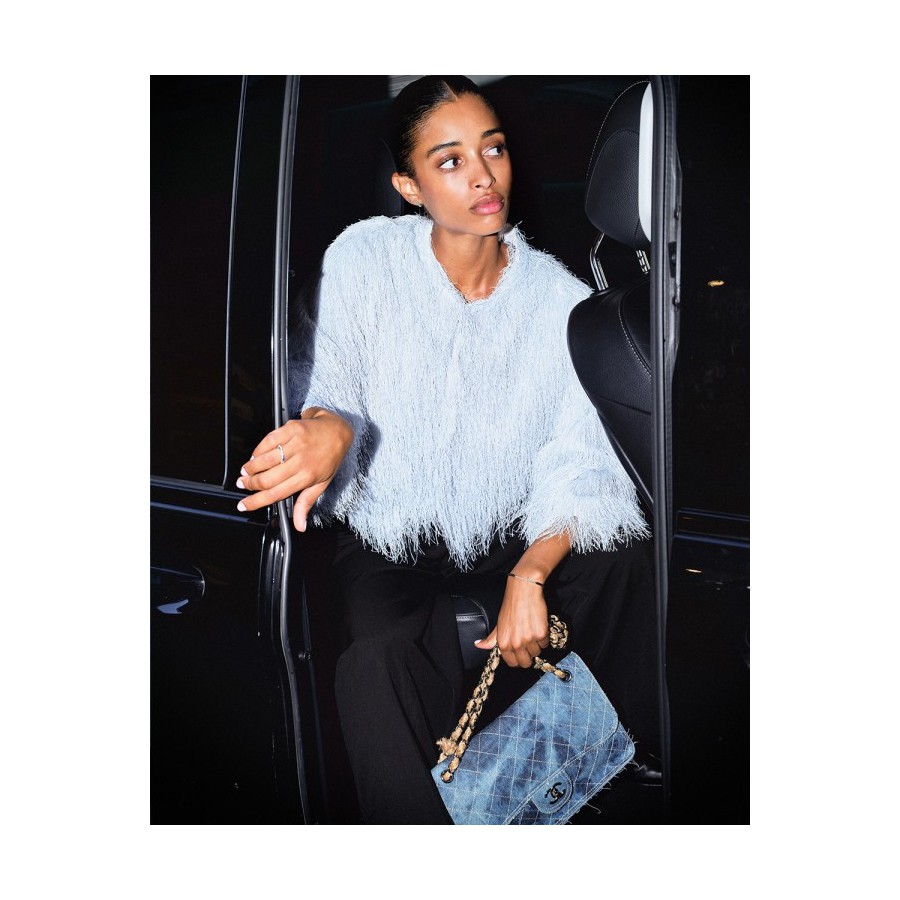 Anillo Oro Blanco Zafiros y Diamantes