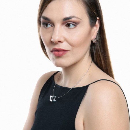 Pendientes Plata Cubos