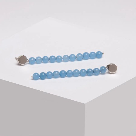 Pendientes Plata Cuarzo Azul