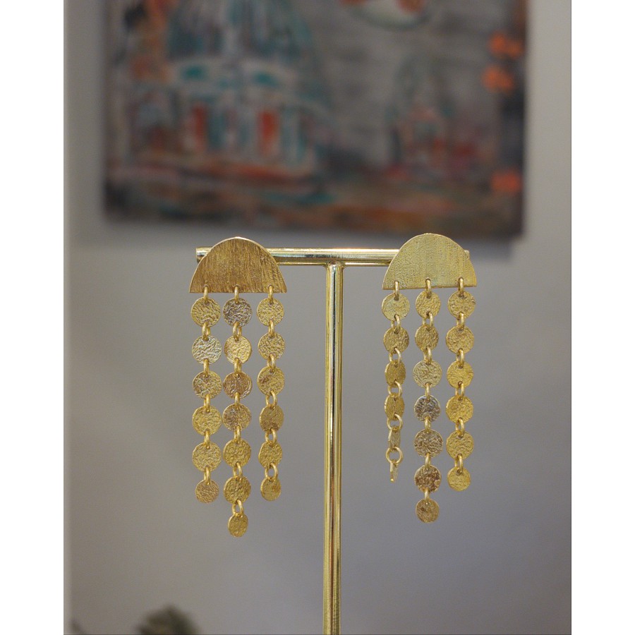 Pendientes Plata Chapada Medusas