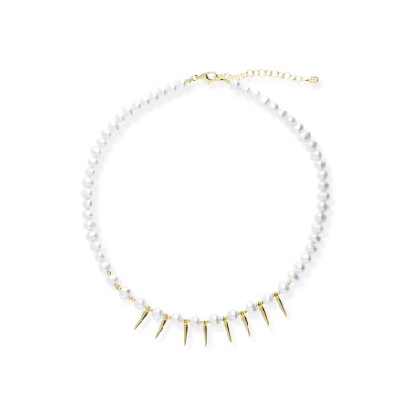 Collar Plata Chapada y Perlas Cultivadas