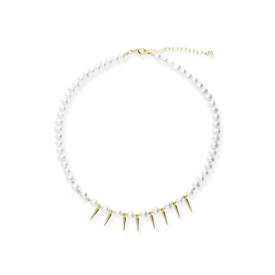 Collar Plata Chapada y Perlas Cultivadas