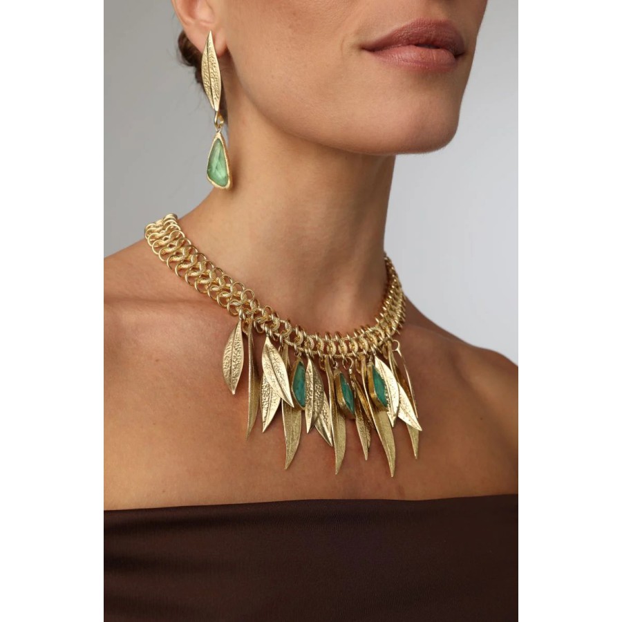 Collar Bronce Velia Verde