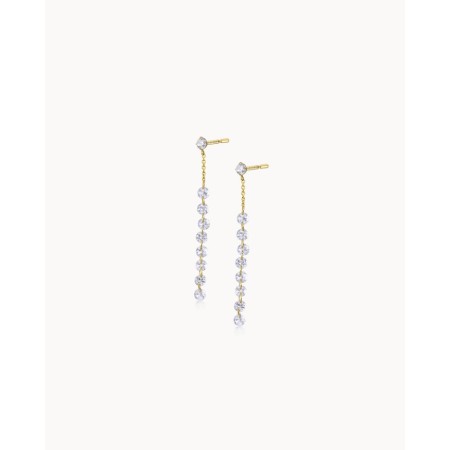 Pendientes Oro Largos Topacios