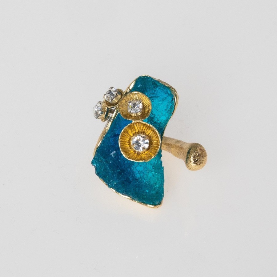 Anillo Bronce Nest Azul