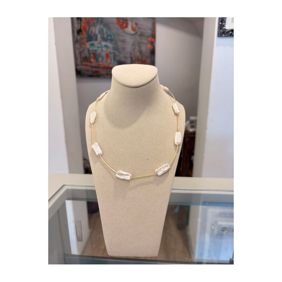 Collar Oro y Perlas Barrocas