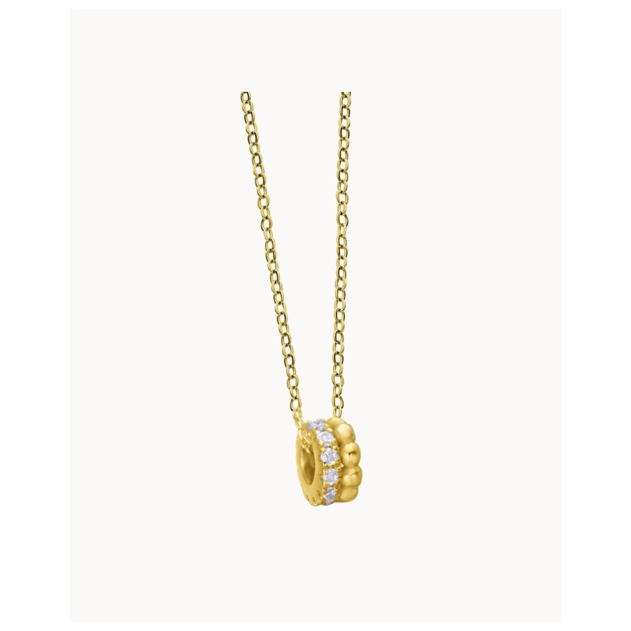 Gargantilla Oro Rueda Bubble Brillantes