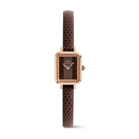 Daniel Wellington Quadro Mini Brown  Correa Piel