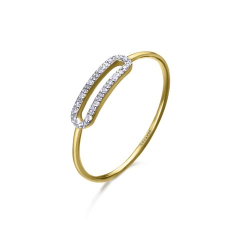 ANILLO ORO HEBILLA BRILLANTES