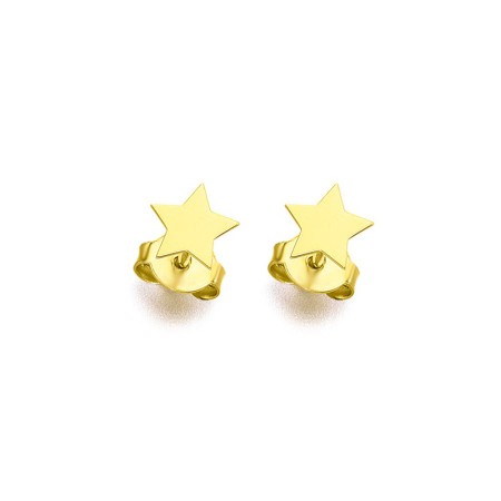 PENDIENTES ORO ESTRELLA