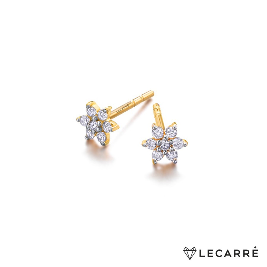 PENDIENTES ORO ROSETA BRILL 0,084QT