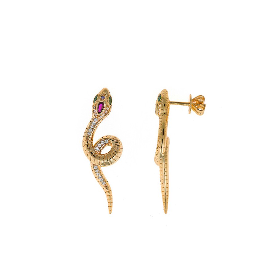 PENDIENTES PLATA SERPIENTE