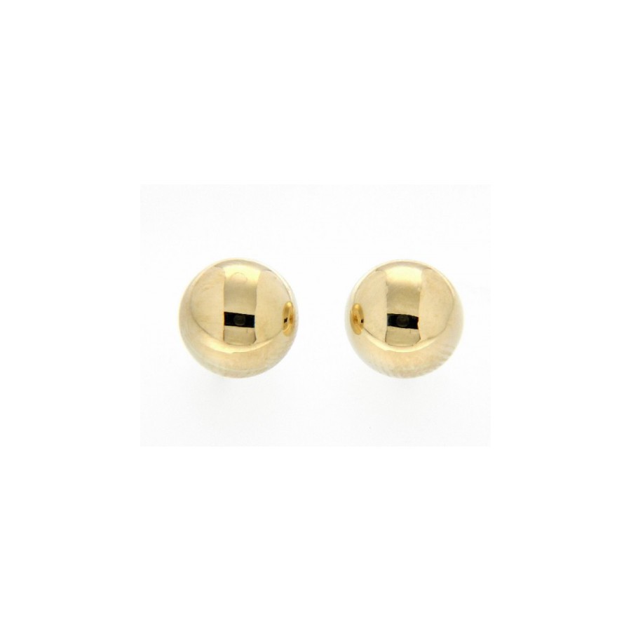 PENDIENTES ORO BOLA DE 6MM