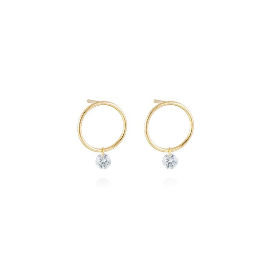 Pendientes Oro 18Kt y Diamantes