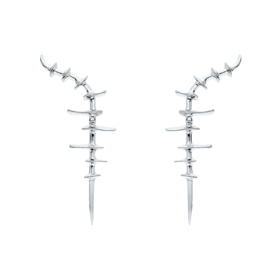 Pendientes Plata Vertebral