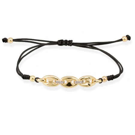 Pulsera Plata Chapada Gr. Caf. Extensible