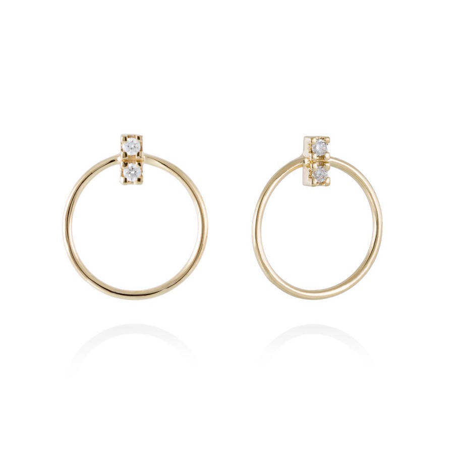 Pendientes Oro 18Kt y Diamantes