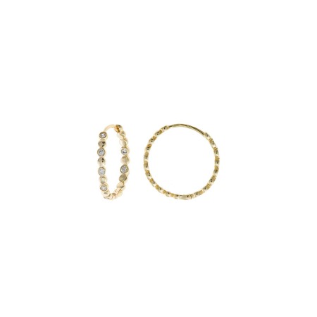 Aros Plata Chapada Chatones Circonitas